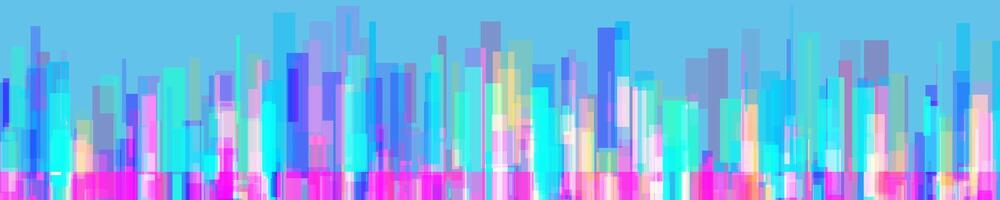 Cityscape background trendy architectural panorama vector