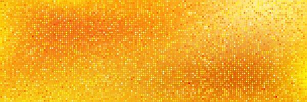 Gold glitter shining halftone style banner for design project vector