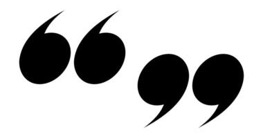 Quotation icon black color flat style for design vector