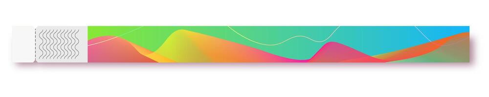 Bracelet event access colorful empty style for design party vector