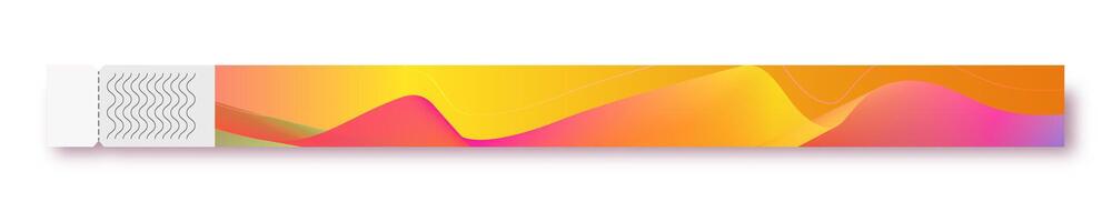 Bracelet event access colorful empty style for design project vector