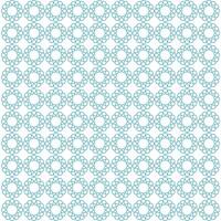 Ornamental seamless pattern with abstract blue shapes on background vector
