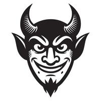 Skull Clipart with Demon Horns for Sublimation Use vector