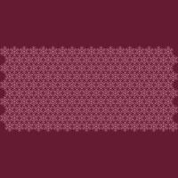 Ornamental seamless pattern with pink shapes on maroon background vector