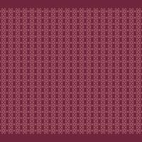 Ornamental seamless pattern with pink shapes on maroon red background vector