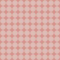 Ornamental seamless pattern with abstract shapes on pink background vector