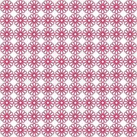 Ornamental seamless pattern with pink red shapes on background vector