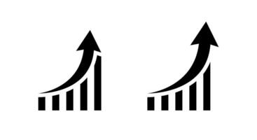 Bar graph growth icon in trendy style. Revenue increase chart sign symbol vector