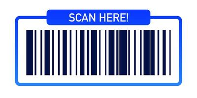 Barcode scan icon color trendy style vector