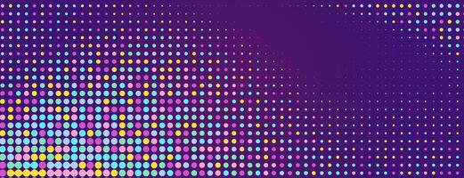 Halftone dot gradient background colorful style vector