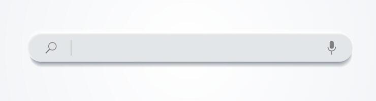 3d search bar Internet browser on white background for design project vector