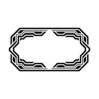 Geometric Frame in Black and White, Modern Minimalist vector