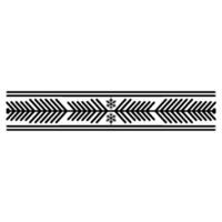 Geometric Snowflake Border on Gradient Background vector