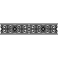 Elegant Black Celtic Knot Border, Element vector