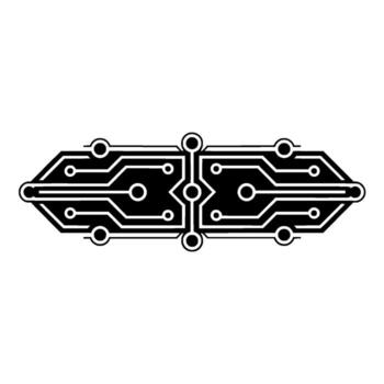 Abstract Circuit Board Pattern on Gradient Background vector