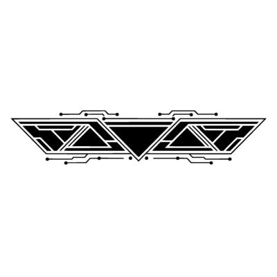 Geometric Tech Element, Abstract, Minimalist, Modern