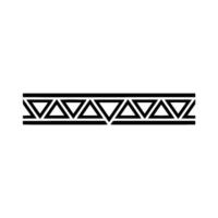 Geometric Border with Triangles and Parallel Lines Minimalist vector