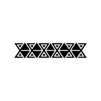 Minimalist Geometric Pattern Black Triangles on White Background vector
