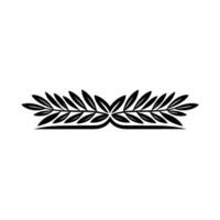 Elegant Laurel Wreath Border , Minimalist Decorative Element vector