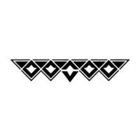 Geometric Border Black White Abstract Decoration vector