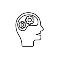 Icon a cognition, isolated against a clean background vector