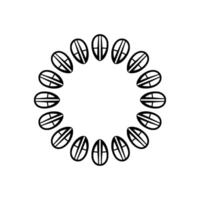 Minimalist Black Circle Pattern on White Background vector