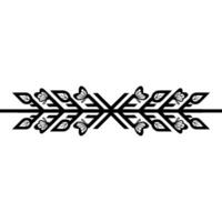 Elegant Geometric Butterfly and Leaf Ornament, Minimalist Line Art vector
