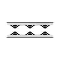Geometric Border Abstract Element on White Background vector