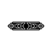 Geometric Ornament, Abstract Black and White vector