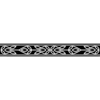 Elegant Minimalist Border with Abstract Repeating Pattern vector