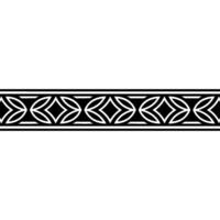 Geometric Border in Black and White on a White Background vector