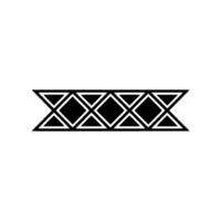 Geometric Black and White Pattern on Light Grey Background vector