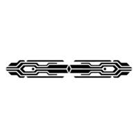 TechInspired Divider Geometric Circuit Board on White vector