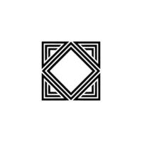 Geometric Black White Diamond Pattern on Light Background vector