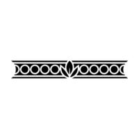 Elegant Decorative Border with Leaf Motif vector