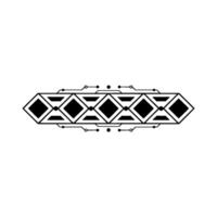 Geometric Tech Element on White Background vector