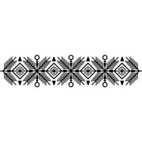 Geometric Black White Border Elegant Pattern for Decoration vector