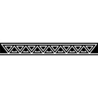 Geometric Black Triangle Border on Gradient Background vector