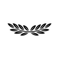 Minimalist Olive Branch on White Background 1 vector
