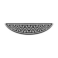 Geometric Triangle Pattern, Black and White vector