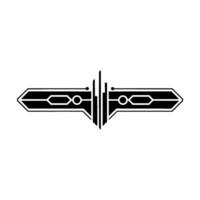 Futuristic Emblem Minimalist Tech on White vector