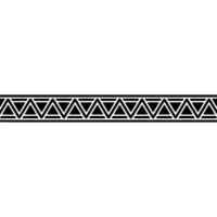 Minimalist Geometric Triangle Pattern Border on Grayscale Background vector