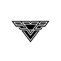 Geometric Minimalist Black White on White Background vector