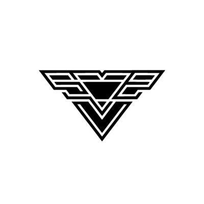 Geometric Minimalist Black White on White Background