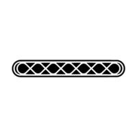Minimalist Black White Geometric Repeating Pattern Element vector