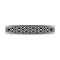 Geometric Black Border , Minimalist Style, Tribal Pattern, Decorative Element vector