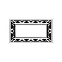 Geometric Black Frame , Decorative Border Element vector