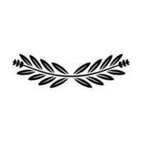 Minimalist Olive Branch Illustration on Cream Background vector