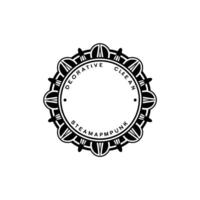 Steampunk Emblem, Decorative, Minimalist , Illustration vector