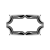 Elegant Black and White Frame with Minimalist Style vector